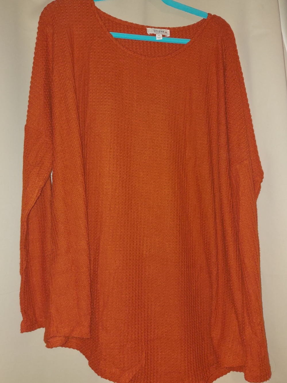 Cozy Oversized Women's Sweater Tunic - Orange